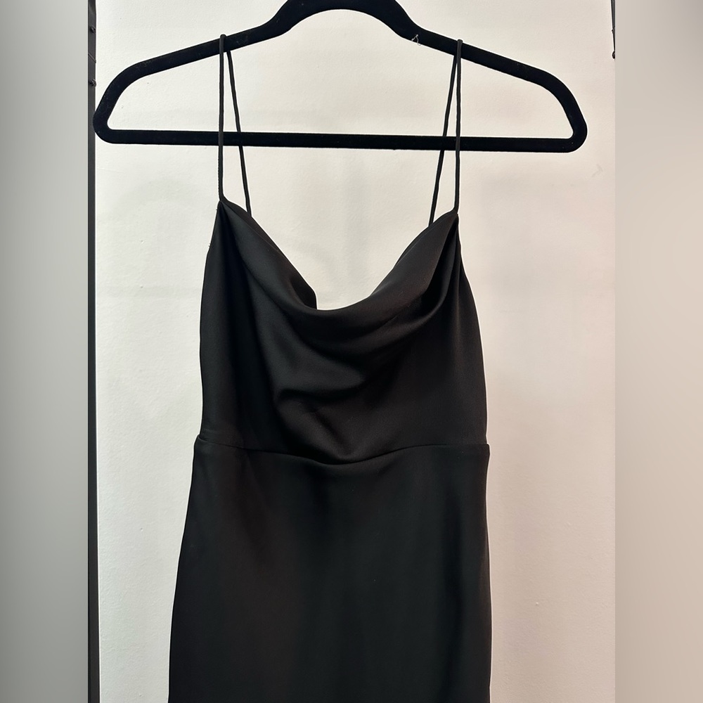 Fame and partners strappy draped gown
